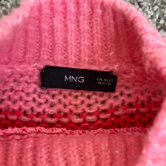 Mango Carioca Sweater Red Pink Small - Picture 16 of 16